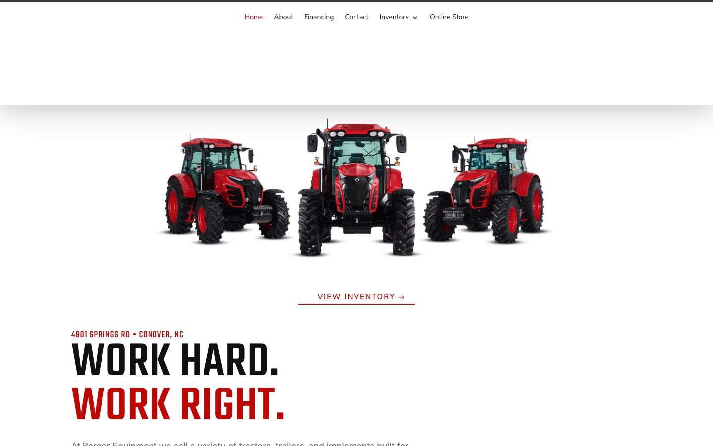 The current homepage